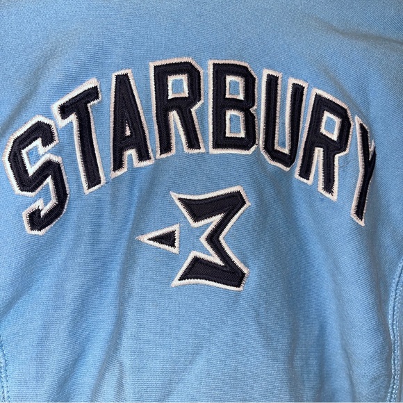 vintage Y2K Stephon Marbury Starbury Blue Hoodie YOUTH L NBA China Timberwolves - Picture 2 of 5